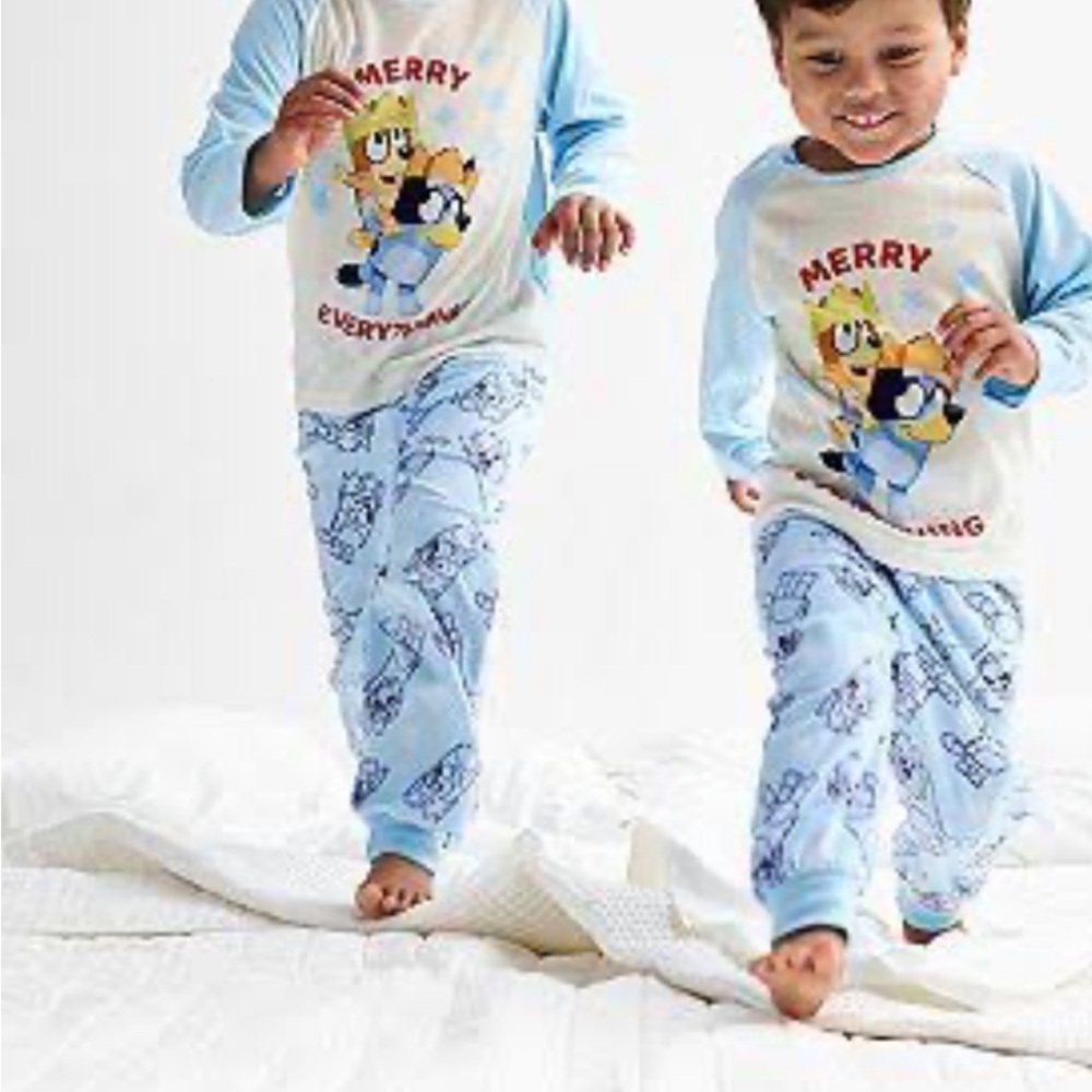 Kids Bluey Cartoon Pajamas